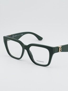 Burberry BE2403 4038 Eyeglasses Green 53mm Square Frame